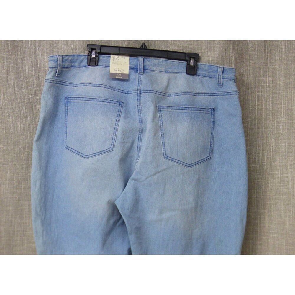 Style & Co Plus Size Mid-Rise Slim-Leg Jeans, Open Desert, Sz. 20W - Picture 7 of 14